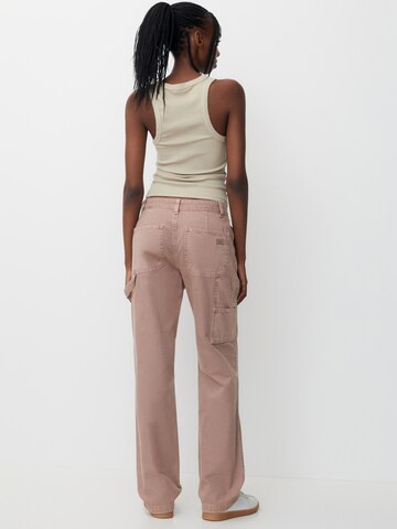 Loosefit Pantalon Pull&Bear en rose