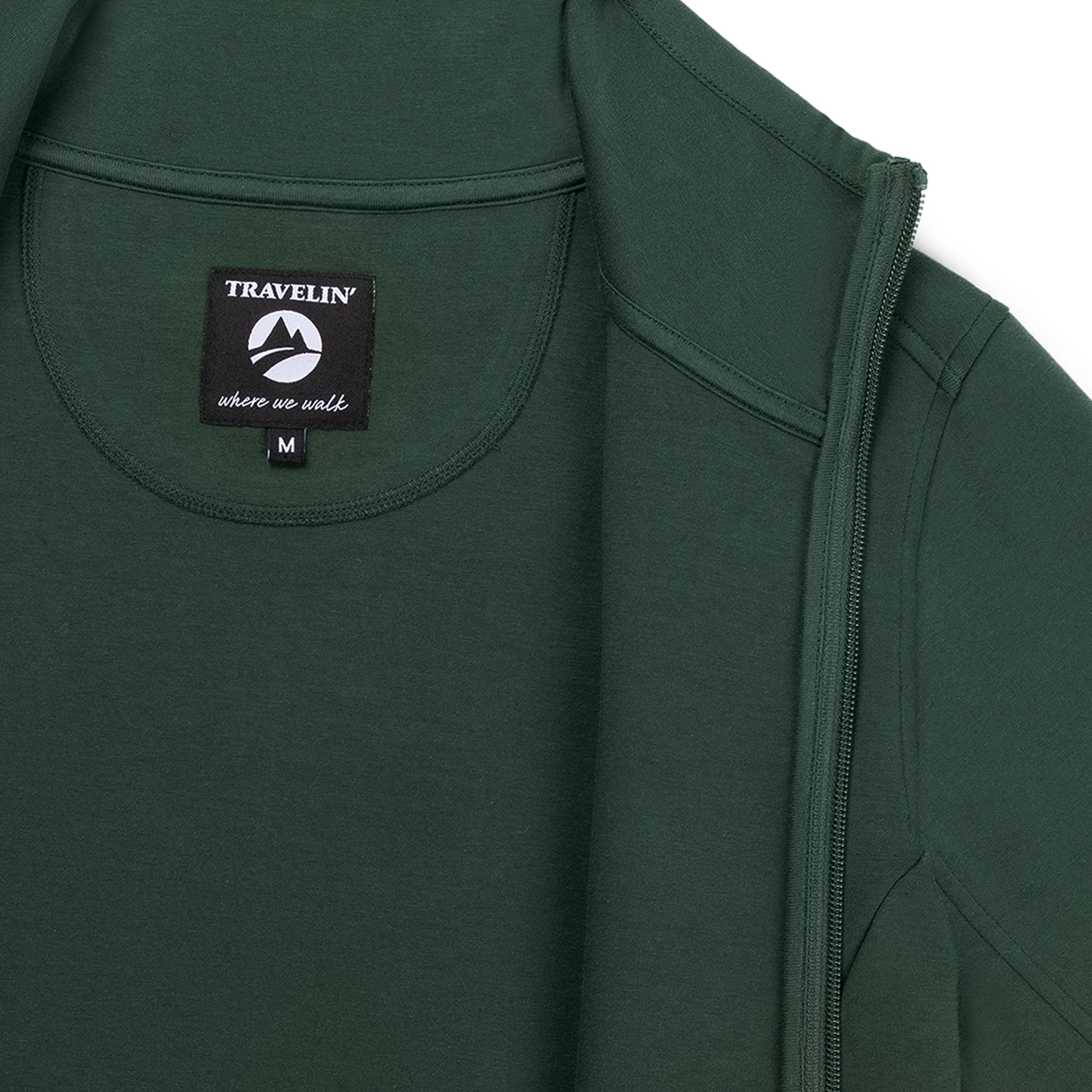 Cardigan 'Olia' Travelin en vert