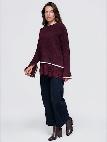 raudona Ombre Megztinis