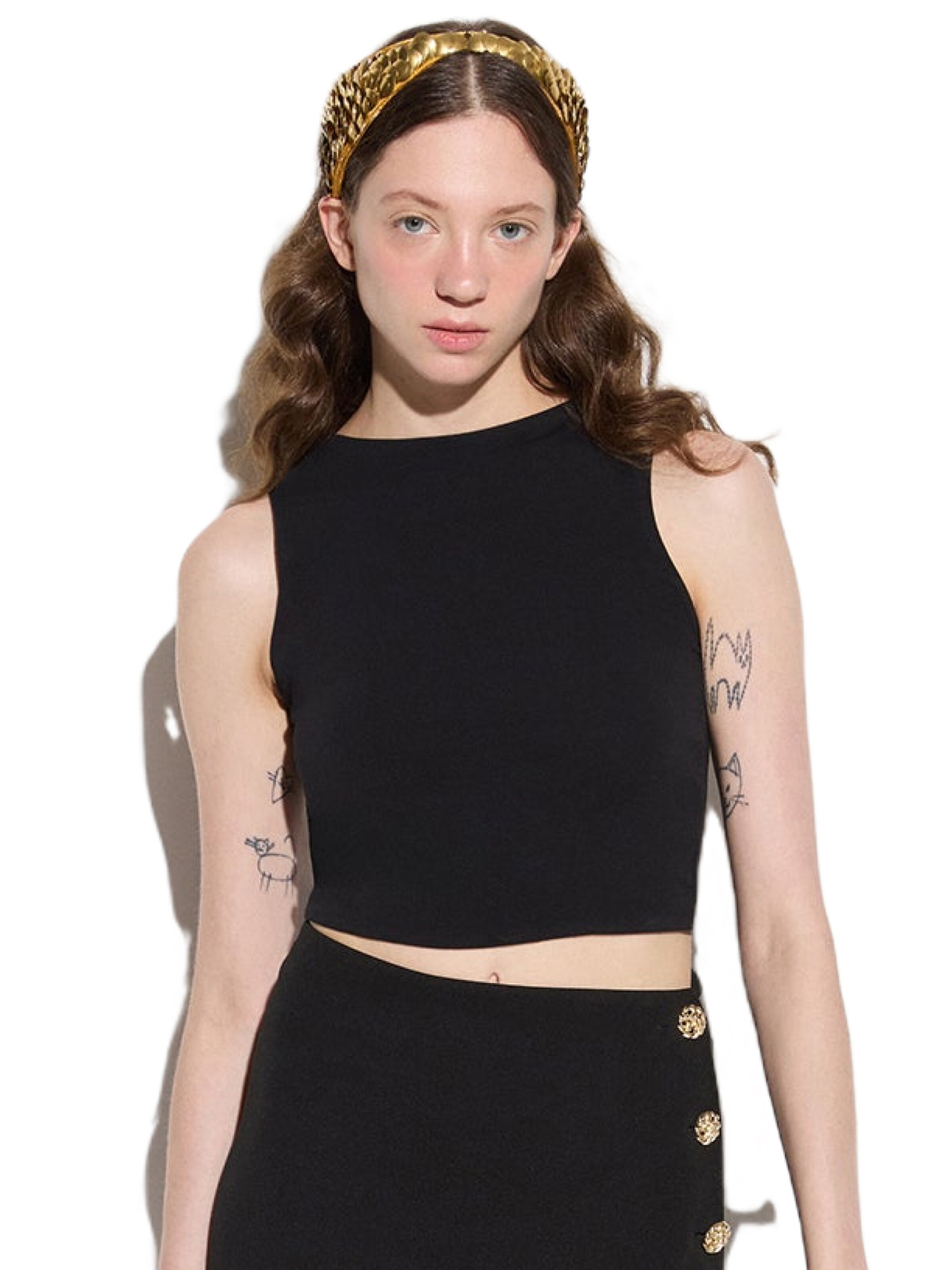 No Matter What Top in Zwart: voorkant