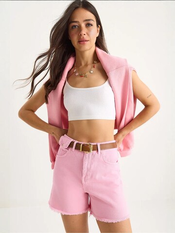 Bianco Lucci Jeans in Roze