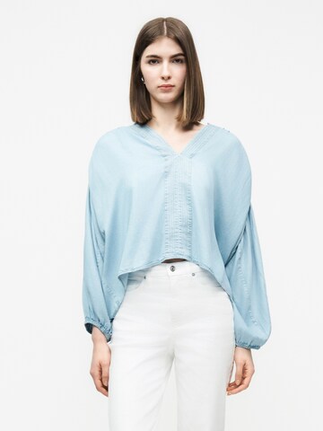 BOSS Bluse 'Barda' in Blau: Vorderseite