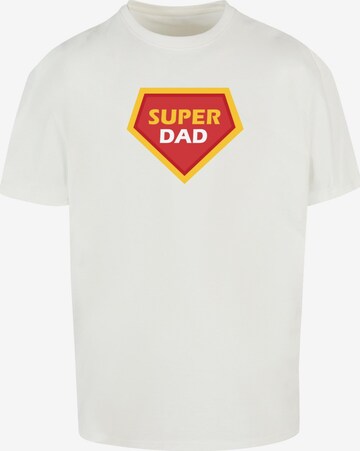 Merchcode Shirt 'Fathers Day' in Wit: voorkant