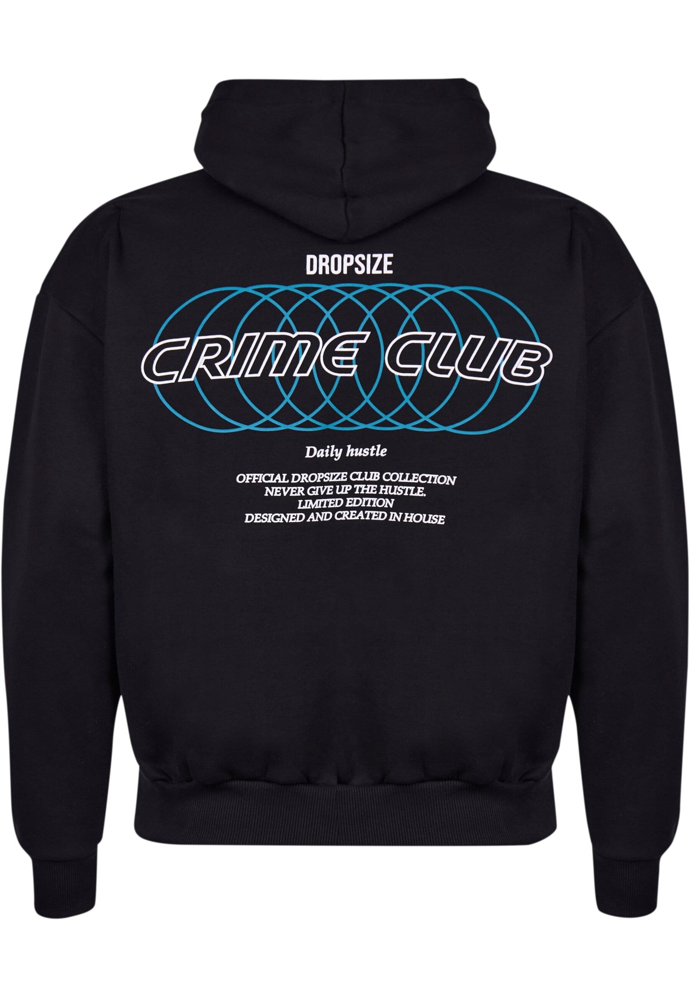Dropsize Sweatshirt 'Crime' in Schwarz