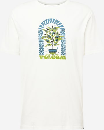 Volcom - Camisa 'Delights Farm To Yarn' em branco: frente