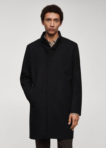 Manteau d’hiver 'Metro' MANGO MAN en noir : devant