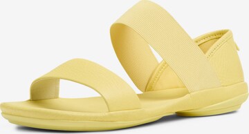 CAMPER Sandalen met riem ' Right Nina ' in Geel: voorkant