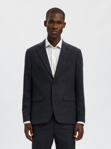 SELECTED Slim Fit Pikkutakki 'SLHREED' värissä sininen: etupuoli