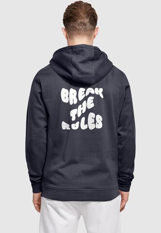 Merchcode Sweatshirt 'Break The Rules' in Blauw
