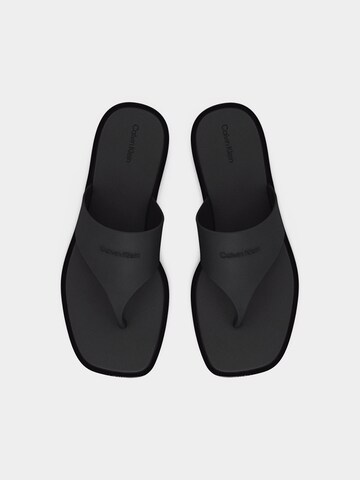 Calvin Klein Сандали с разделител за пръстите в черно