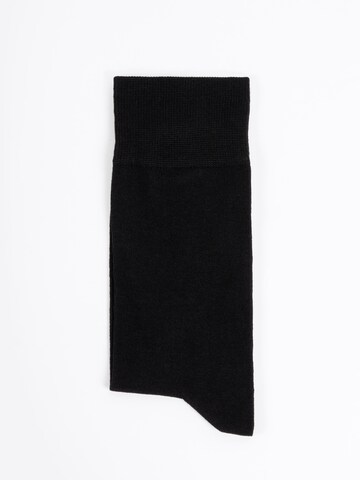 Chaussettes 'Chaussettes homme en coton égyptien gazé (lot de 6)' GYRAFF en noir