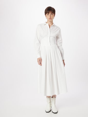 Bardot שמלות חולצה 'AMIRA' בלבן: מלפנים