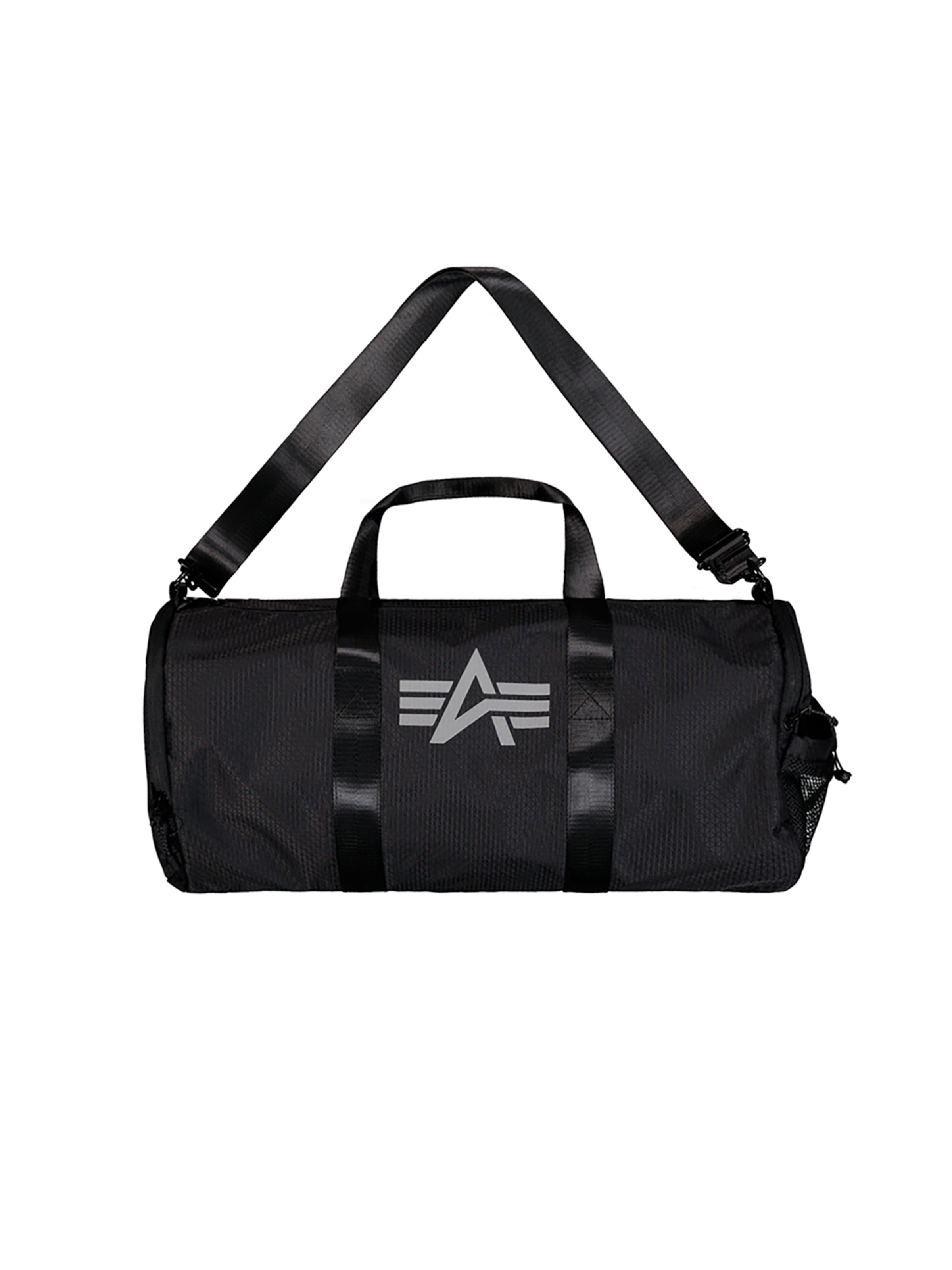 ALPHA INDUSTRIES Gym Bag 'Gym Bag Ripstop Packable' in Black: front