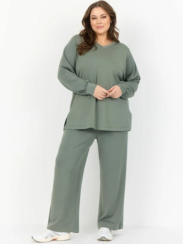 Wasabi Concept Wide Leg Hose 'Sabina' in Grau