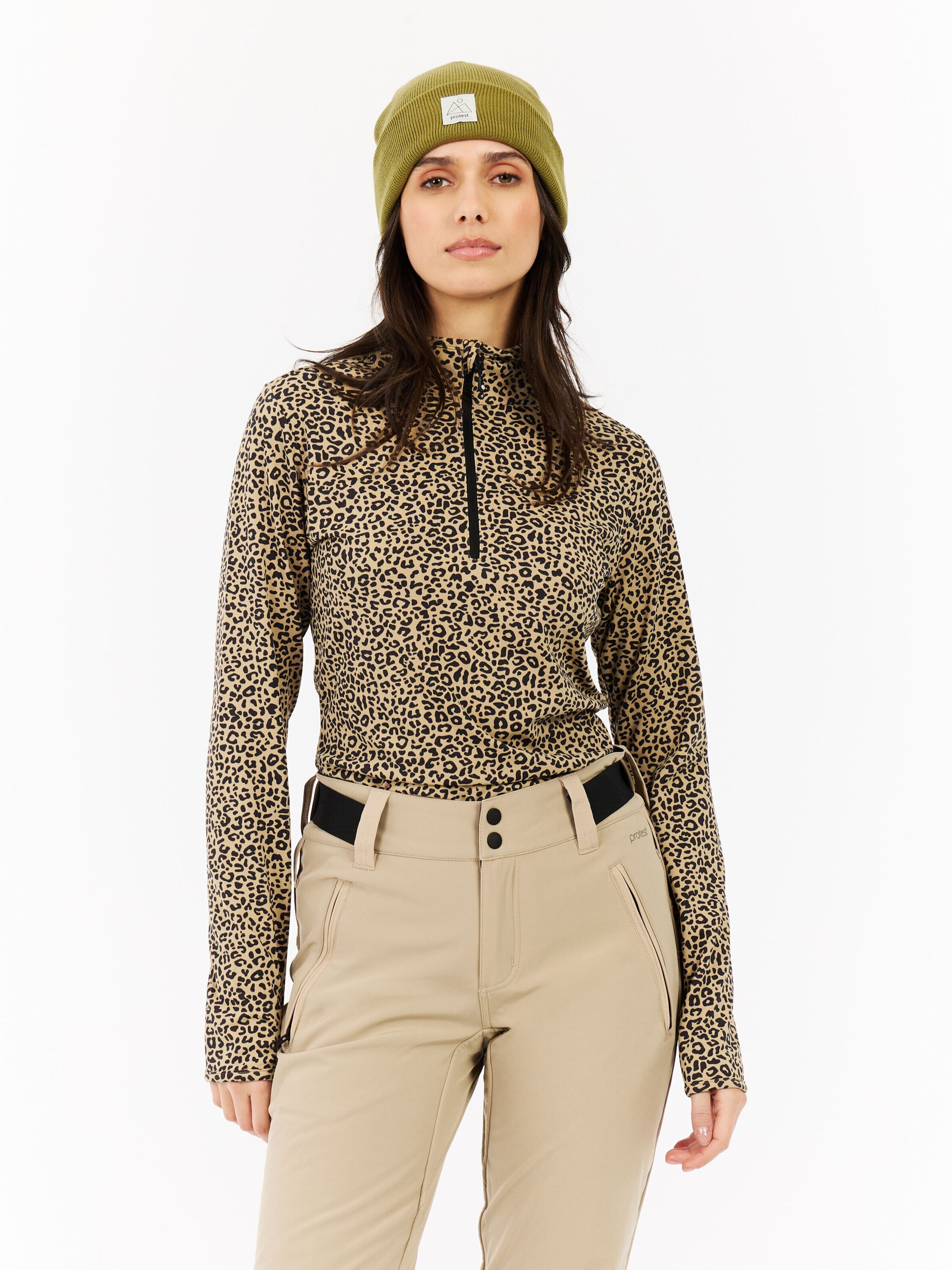 PROTEST Athletic Sweatshirt 'PRTEsher' in Black: front