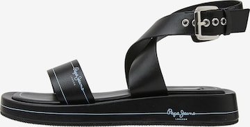 Pepe Jeans Sandals in Black: front