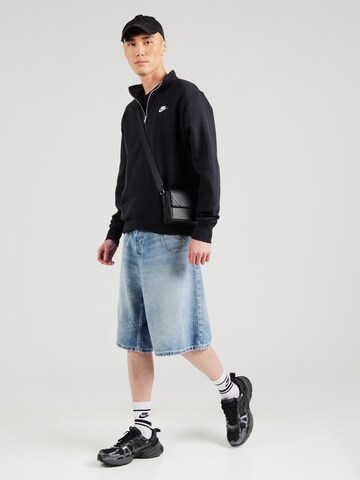 Nike Sportswear Sweatshirt 'CLUB' in Schwarz