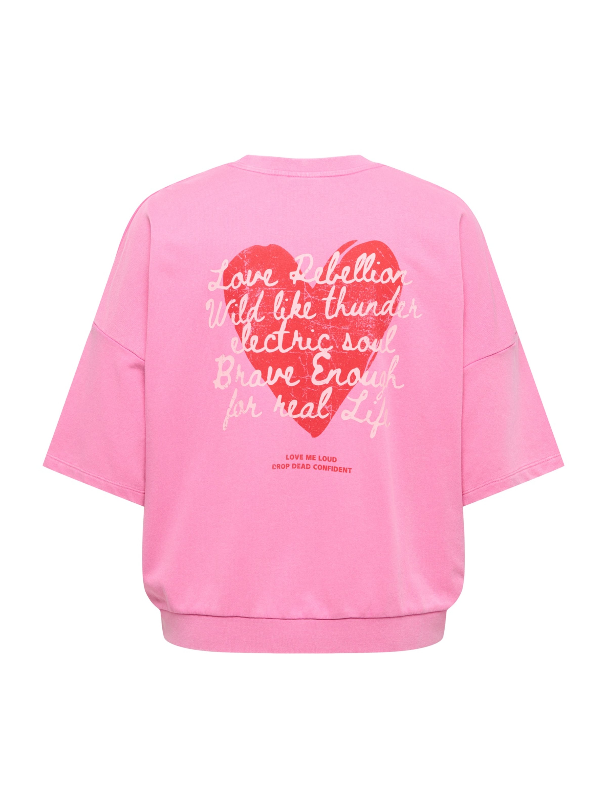 Felpa 'CARLucilla' di ONLY Carmakoma in rosa