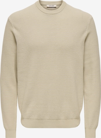 Pull-over 'ONSDave' Only & Sons en argent : devant