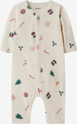 NAME IT Pajamas 'NBNVISMAS' in Grey: front