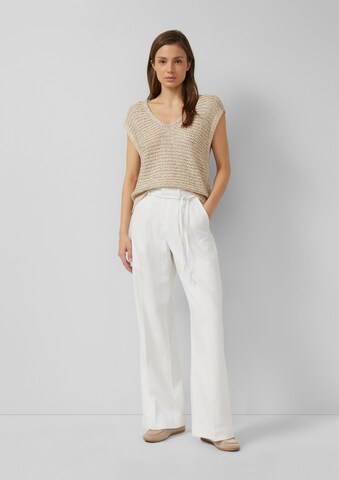 s.Oliver Regular Bandplooi jeans 'Suri' in Wit