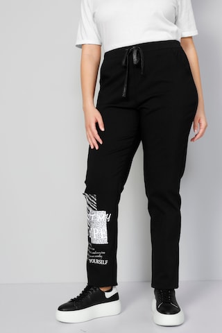 Regular Pantalon MIAMODA en noir : devant