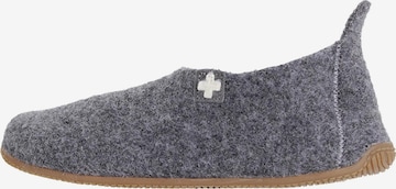 Living Kitzbühel Hausschuh 'Filz' in Grau: Vorderseite