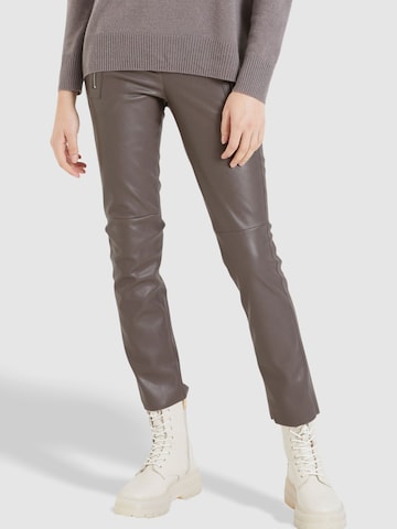 MARC AUREL Slim fit Pants in Grey: front