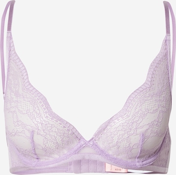 Hunkemöller - Triangular Soutien 'Isabelle' em roxo: frente