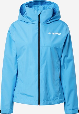 ADIDAS TERREX Outdoorová bunda – modrá: přední strana