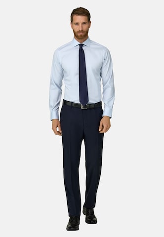 Fit confort Chemise Boggi Milano en bleu : devant
