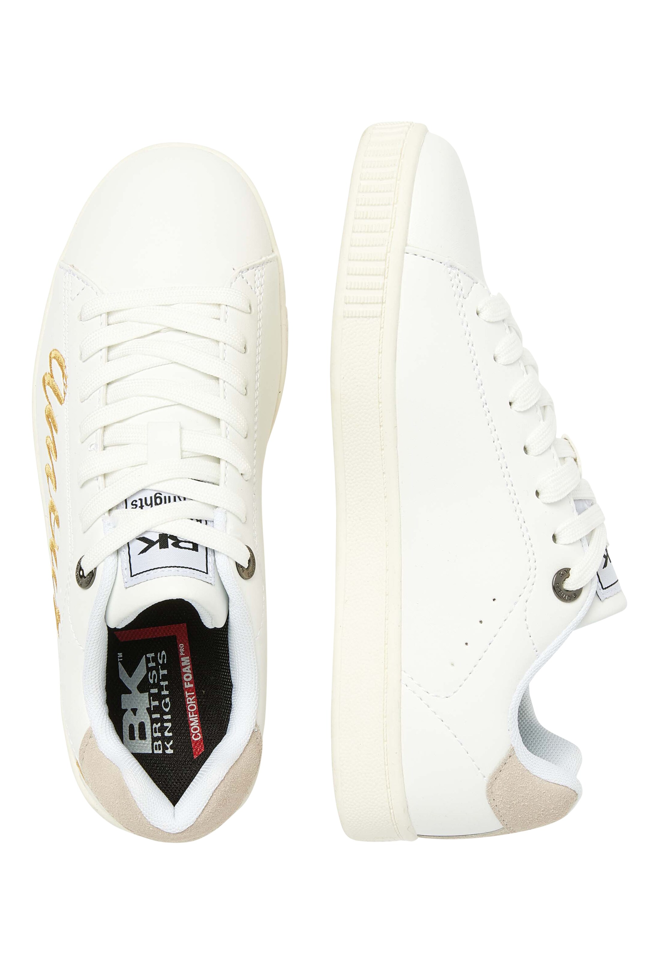 BRITISH KNIGHTS Sneaker low ' MIST ' i hvid