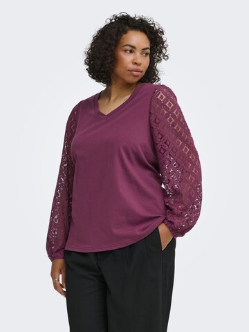 ONLY Carmakoma Blouse 'CAREffie' in Rood: voorkant