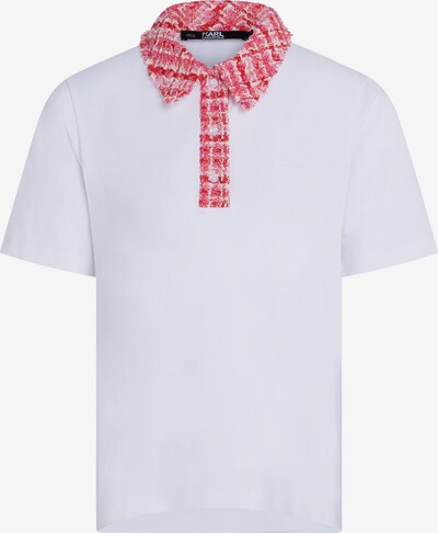Karl Lagerfeld Μπλουζάκι σε κόκκινο μελανζέ / λευκό, Άποψη προϊόντος