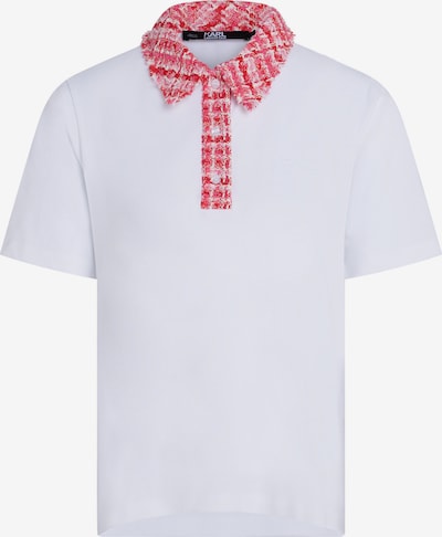 Karl Lagerfeld Тениска в червен меланж / бяло, Преглед на продукта