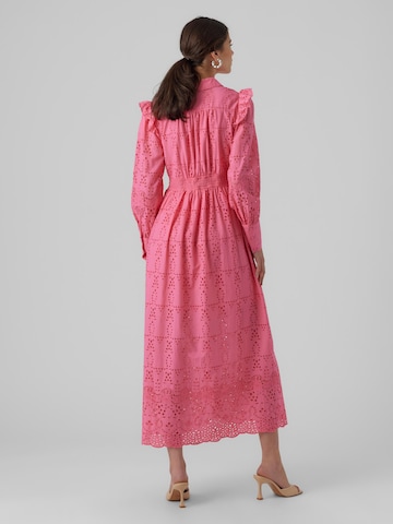 VERO MODA - Vestido camisero 'ISABEL' en rosa