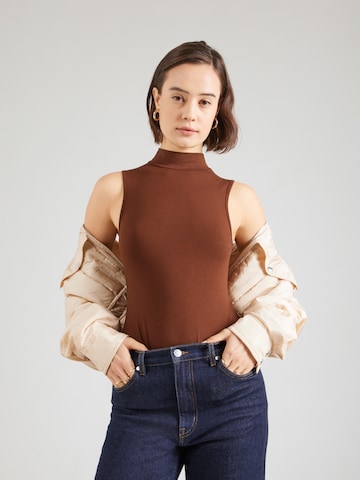 ABOUT YOU Блуза боди 'Wynter' в кафяво: отпред