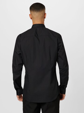 JACK & JONES Slim Fit Hemd 'JJJOE' in Schwarz