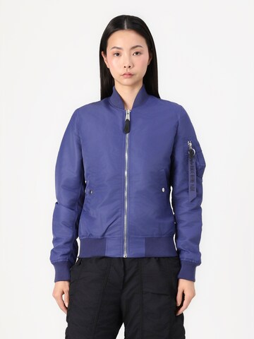Veste mi-saison ALPHA INDUSTRIES en violet : devant