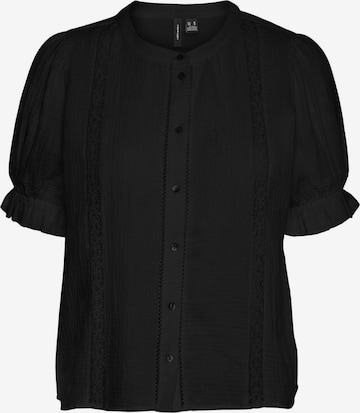 VERO MODA Blouse 'NATALI' in Zwart: voorkant