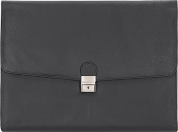 Alassio Document Bag 'Udine' in Black: front