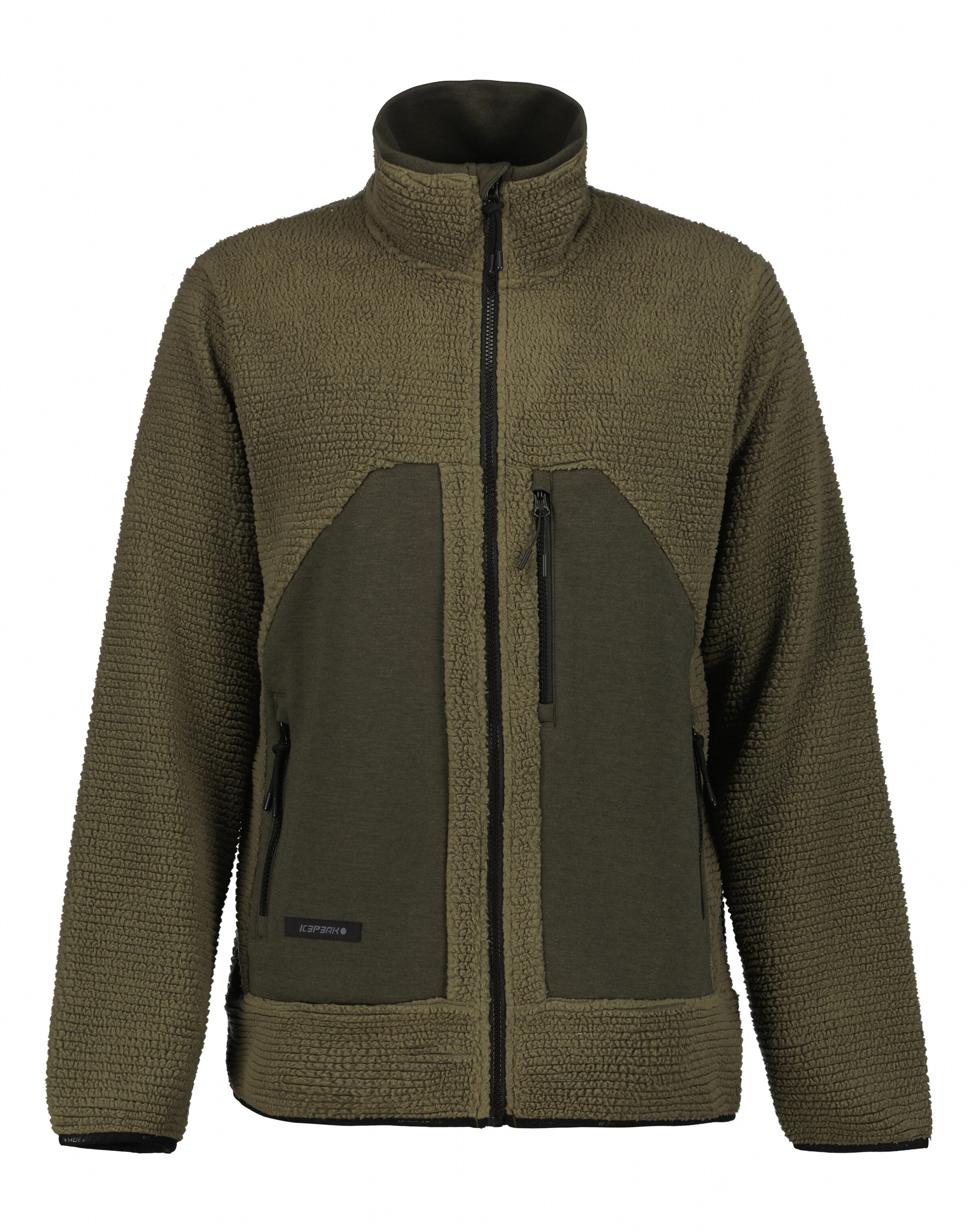ICEPEAK Fleecejacke in Grün: Vorderseite