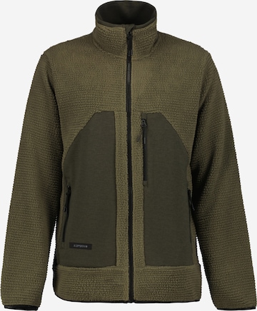 ICEPEAK Fleece Jacket in Green: front