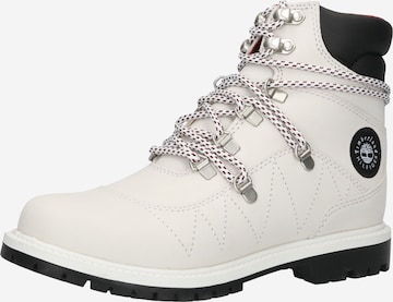 TIMBERLAND - Botines con cordones en blanco: frente