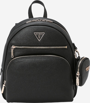 GUESS - Mochila 'POWER PLAY' em preto: frente