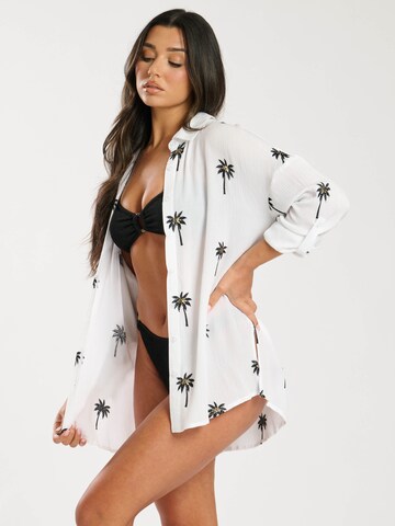 South Beach Bluse in Weiß: Vorderseite
