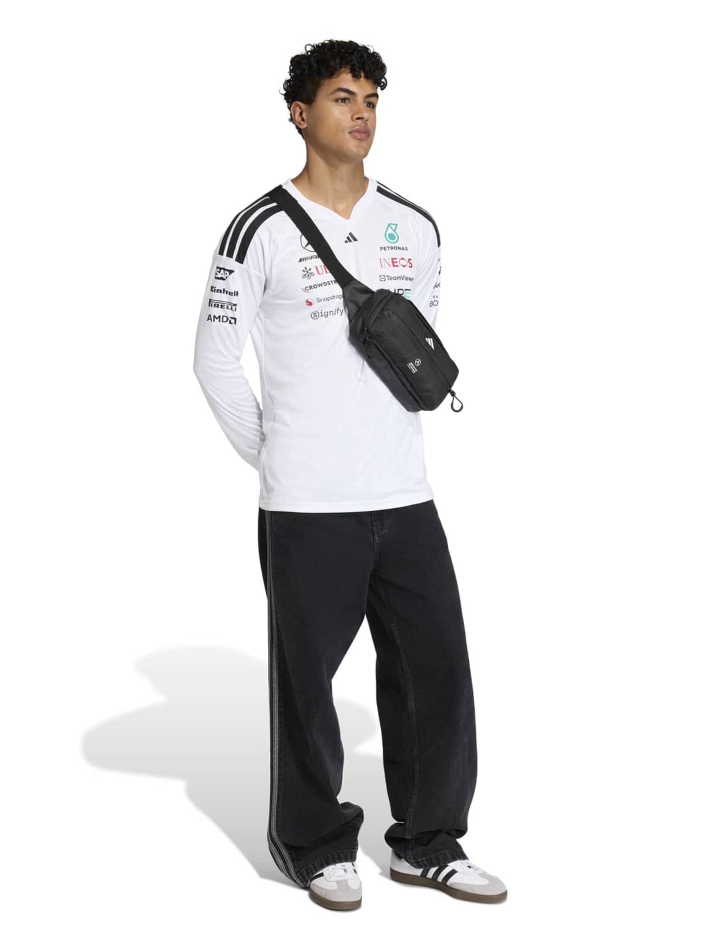 ADIDAS SPORTSWEAR Λειτουργικό μπλουζάκι σε λευκό