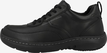 CLARKS Athletic Lace-Up Shoes 'Pro' in Black: front