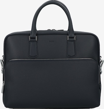 Porte-documents BOSS en bleu : devant