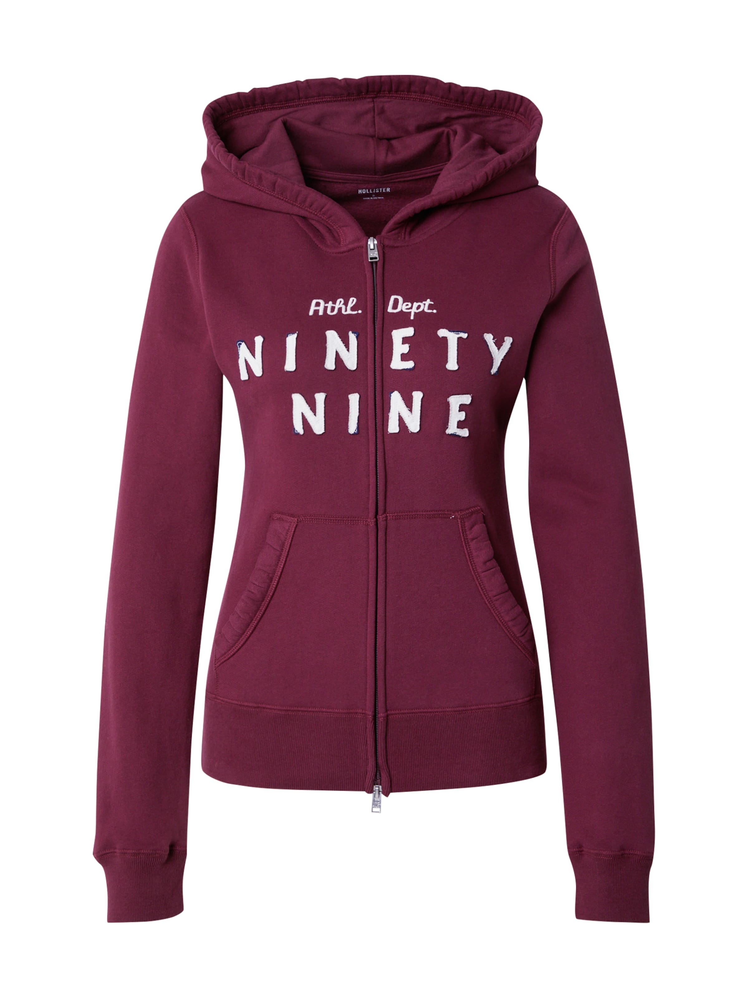 HOLLISTER Sweatjacke in Burgunder ABOUT YOU